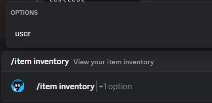 Item inventory command